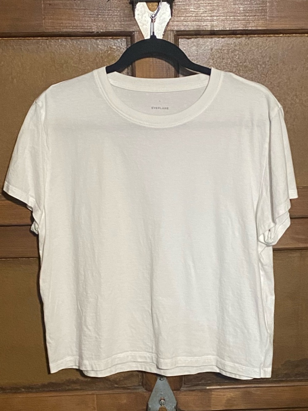 Everlane White Short-Sleeve Crew Tee